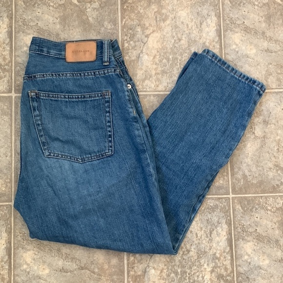 Everlane medium wash Regular lightweight relaxed ankle Jeans size 28 - Picture 10 of 10